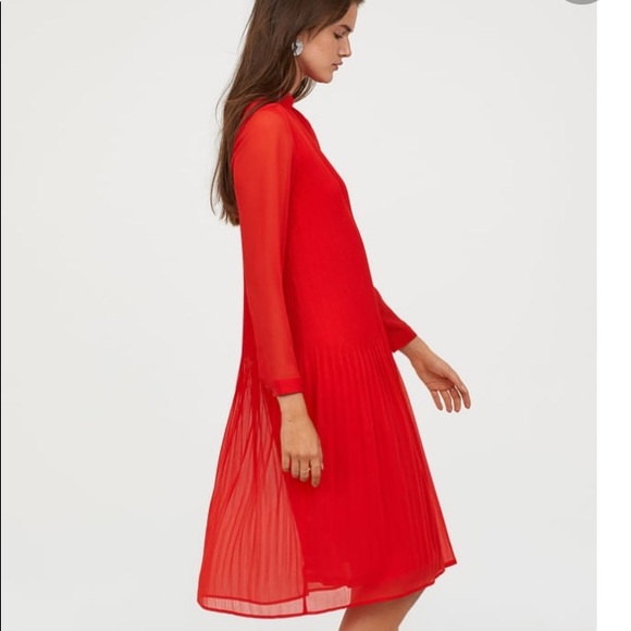 H&M Red Long dress - Picture 1 of 9